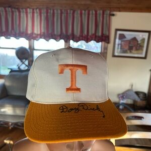 Vintage TN Vols New Era Pro Model Hat Signed Doug Dickey Made in Korea 80s-90s